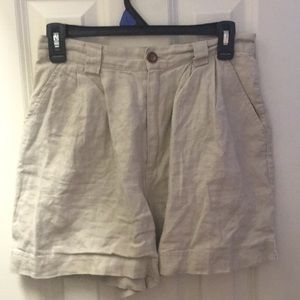 GAP 100% Linen High Waist Shorts